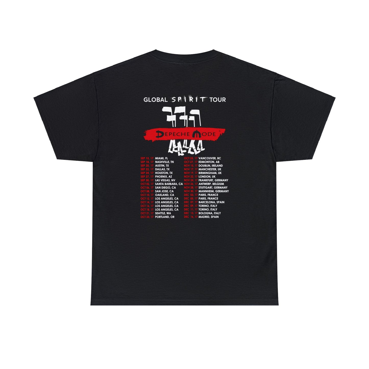 Depeche Mode Global Spirit Tour 2017 T-shirt for Sale