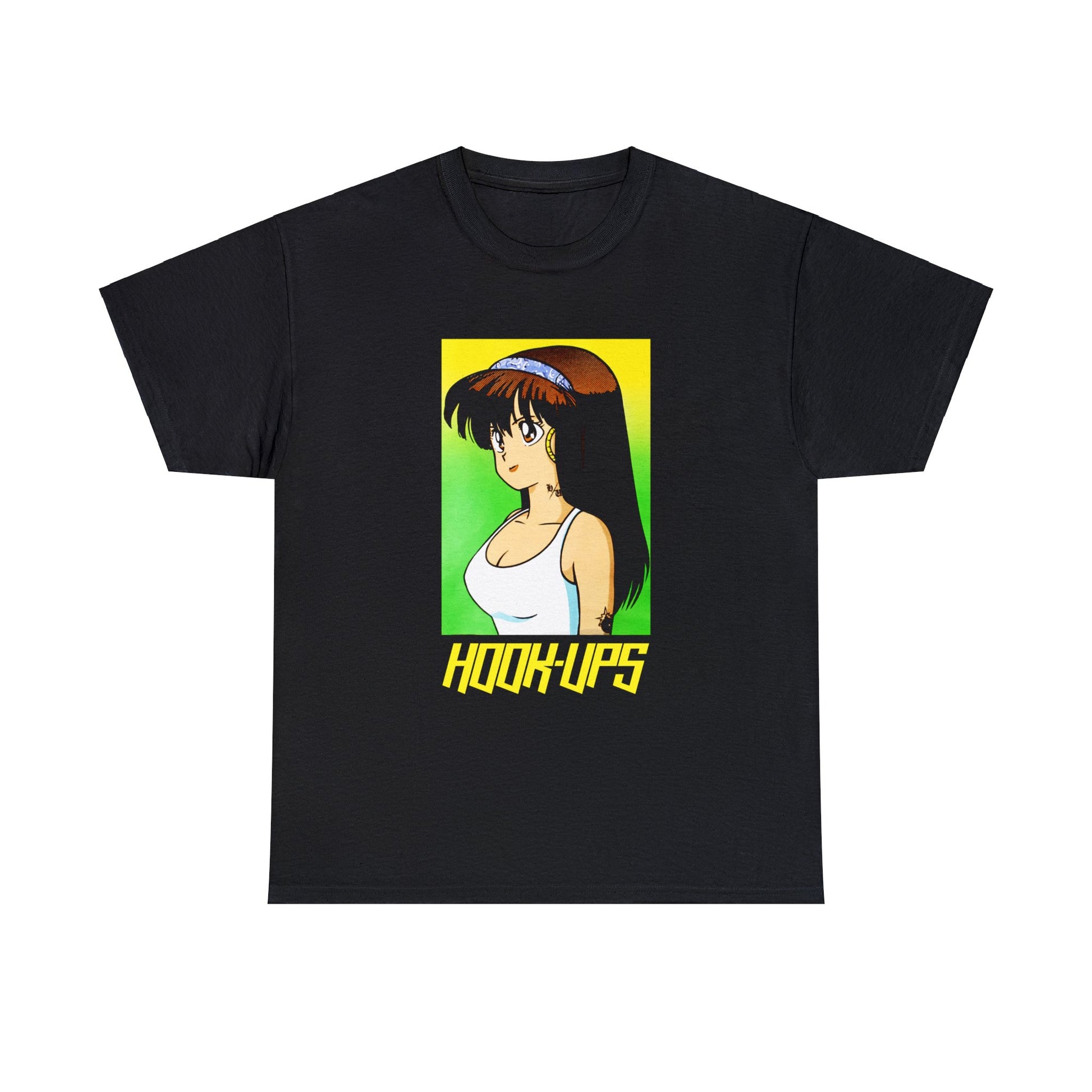 Hook Ups Skateboard Anime Girl T-shirt for Sale