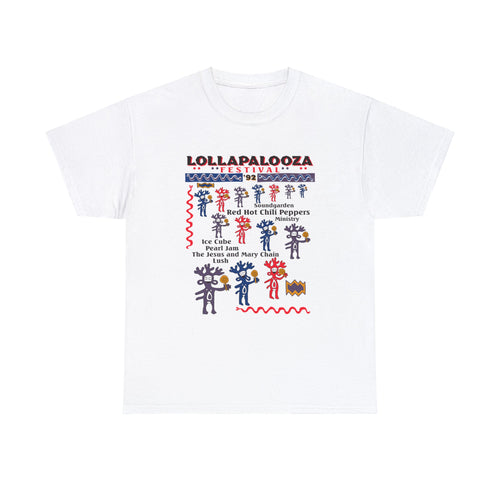 LOLLAPALOOZA Red Hot Chili Peppers Ministry 1992 T-shirt