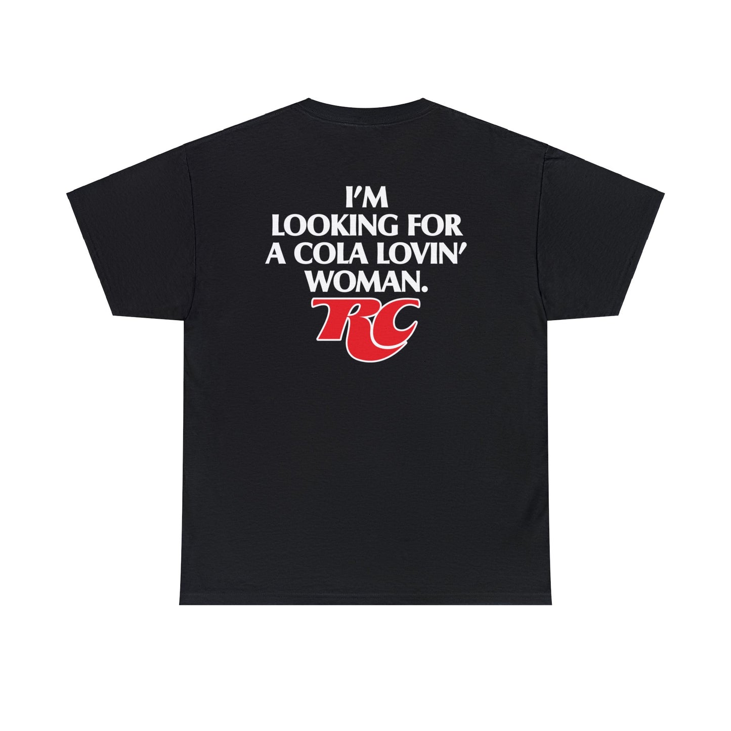 RC Cola Vintage 1980 Lovin' Man Looking for Woman T-shirt for Sale