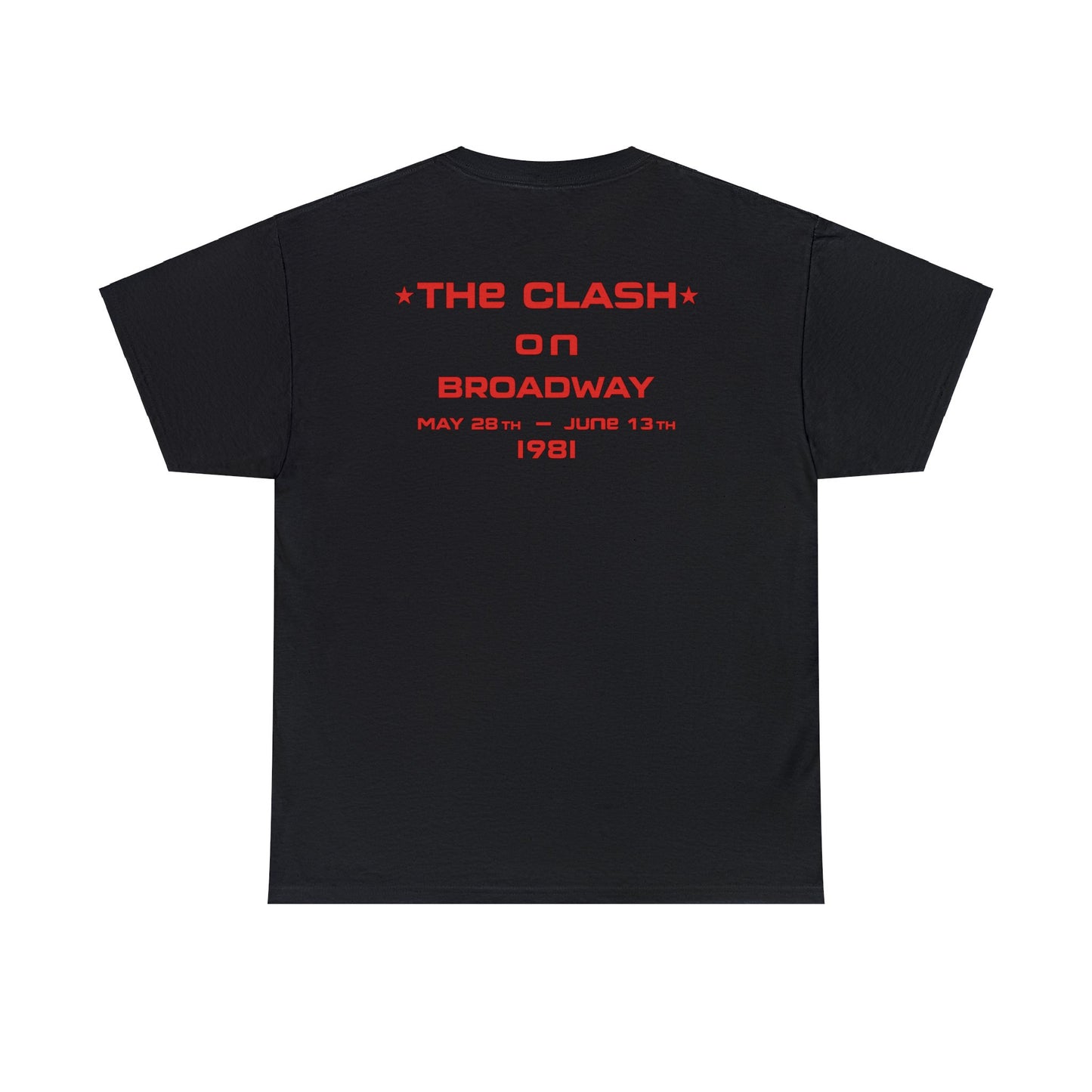 The Clash On Broadway Tour 1981 T-shirt for Sale