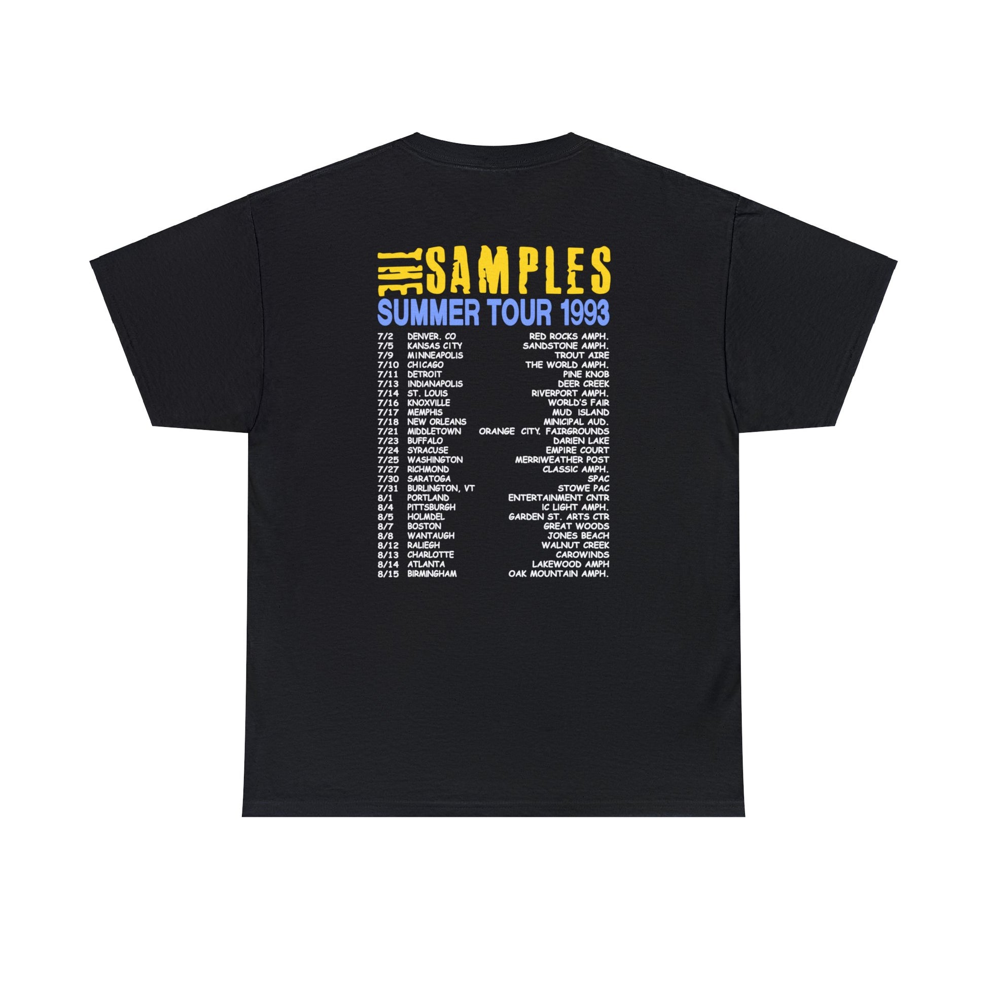 The Samples The Last Drag Summer Tour 1993 T-shirt for Sale