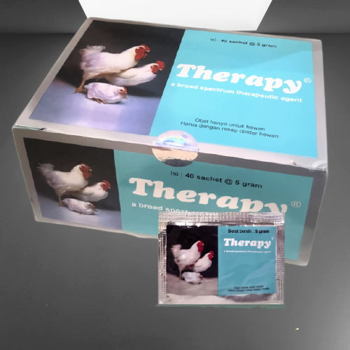 Therapy Broad Spectrum Antibiotic For Poultry 1 box 40 Sachet 5 gr