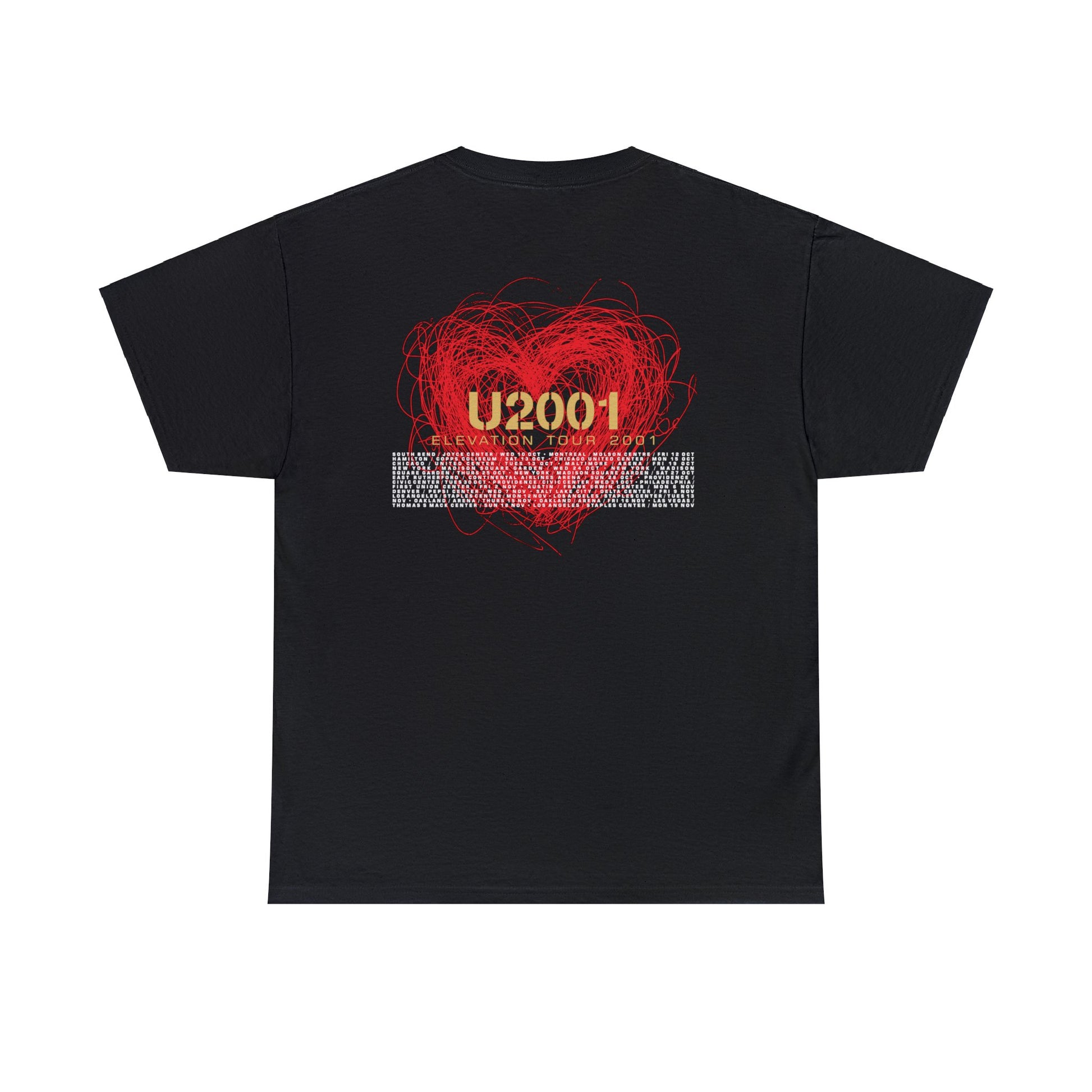 U2 Elevation Tour 2001 T-shirt for Sale