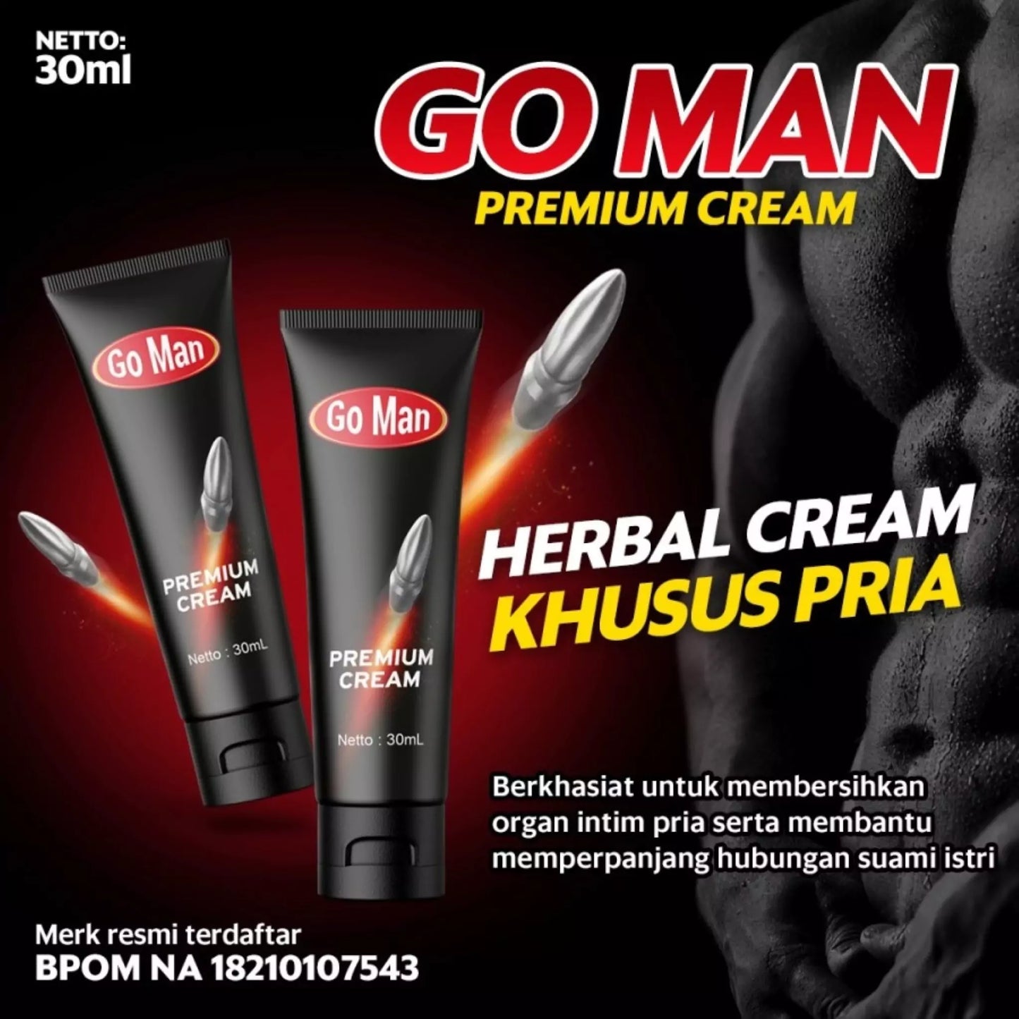 Herbal Cream Stamina For Adult Man - Go Man For Sale