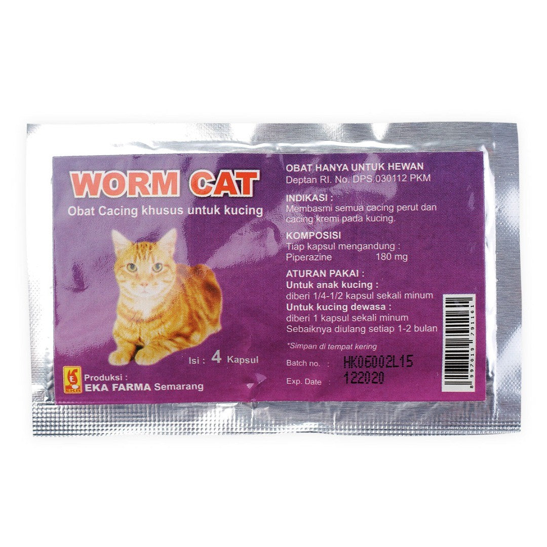 WORM CAT - Deworming medicine specifically for cats (Wholesale 5 sachet) for sale
