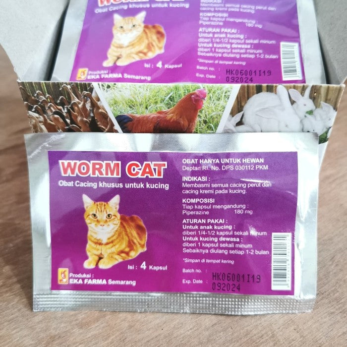 WORM CAT - Deworming medicine specifically for cats (Wholesale 5 sachet) for sale