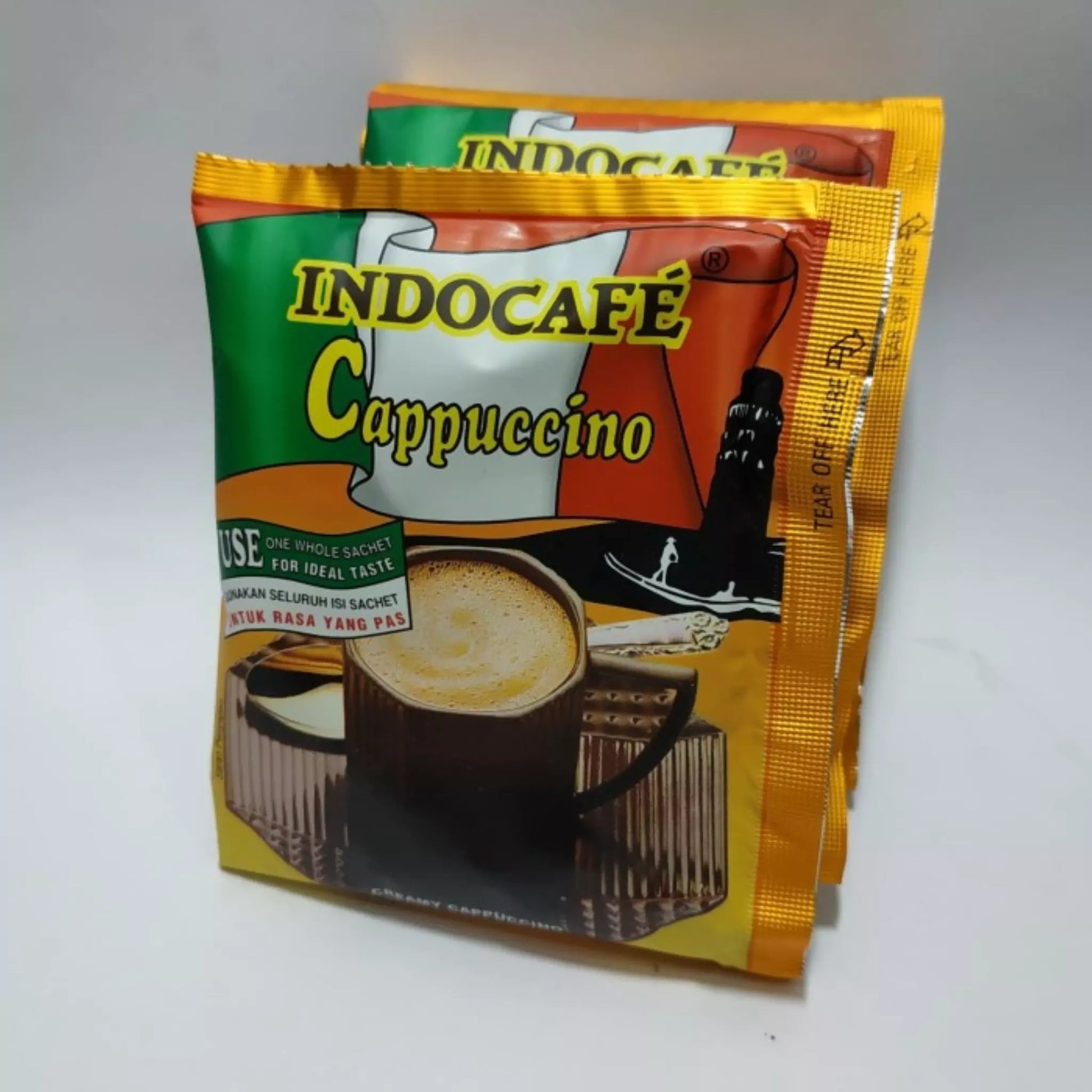 Indocafe Cappucino Instant Coffee 5 Sachets x 25 gram For Sale