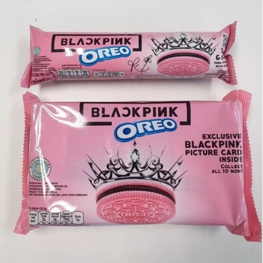 Oreo Blackpink Pink Box with Exclusive Blackpink Picture Card Prize For Sale, Oreo Blackpink Pink For Sale
