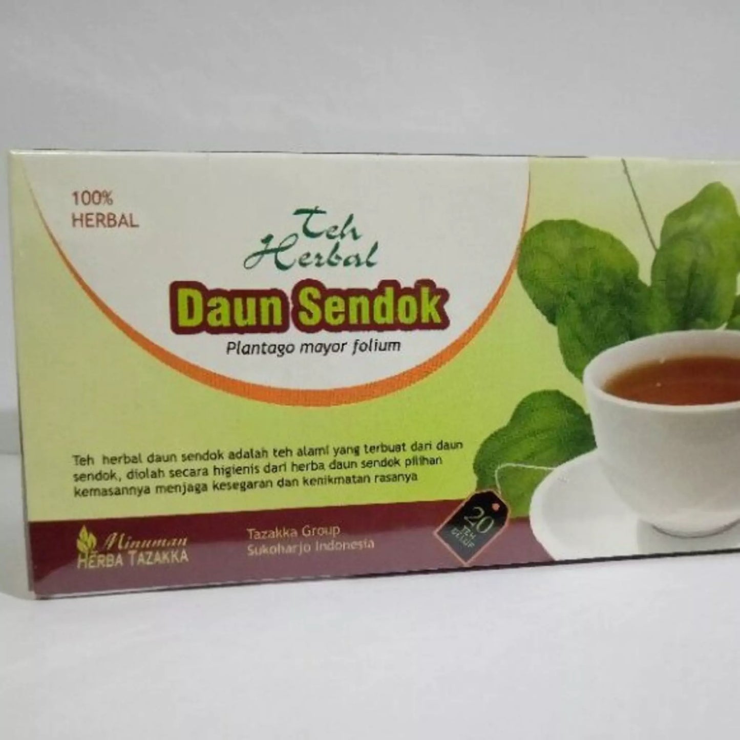 Plantago Major Leaf Tea Bags - TAZAKKA Teh Daun Sendok